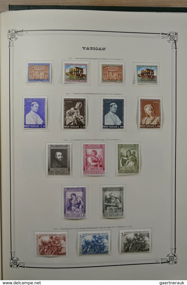 28465 Vatikan: 1852-1976. Very well filled, mint hinged and used collection Vatican 1852-1976 in large Yve