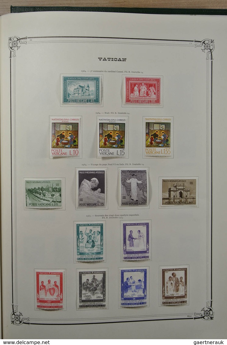 28465 Vatikan: 1852-1976. Very well filled, mint hinged and used collection Vatican 1852-1976 in large Yve