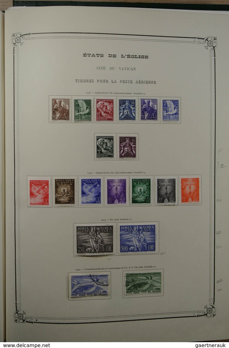 28465 Vatikan: 1852-1976. Very well filled, mint hinged and used collection Vatican 1852-1976 in large Yve