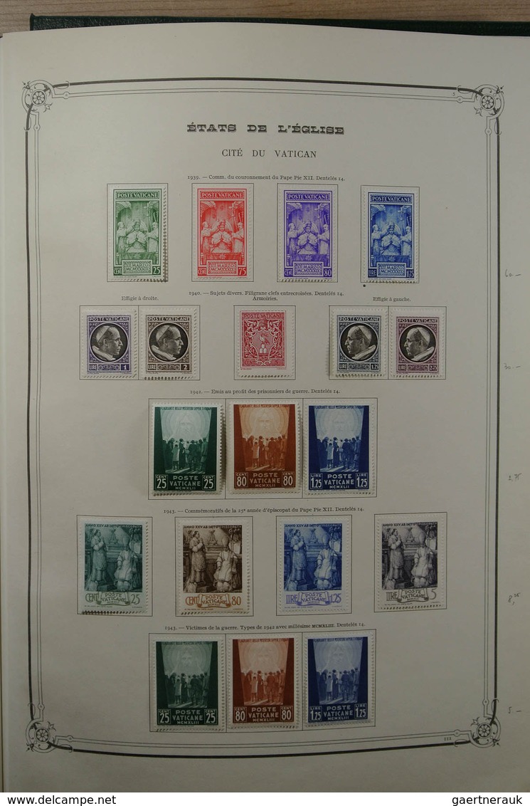 28465 Vatikan: 1852-1976. Very well filled, mint hinged and used collection Vatican 1852-1976 in large Yve