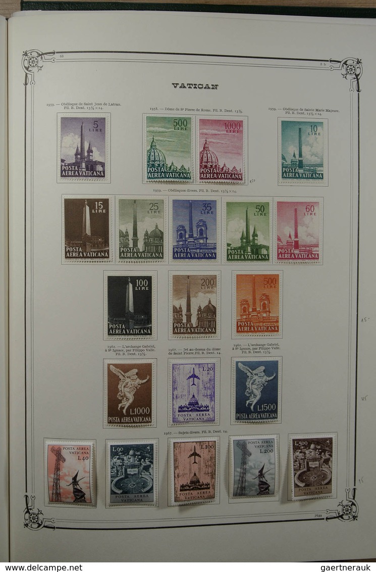 28465 Vatikan: 1852-1976. Very well filled, mint hinged and used collection Vatican 1852-1976 in large Yve