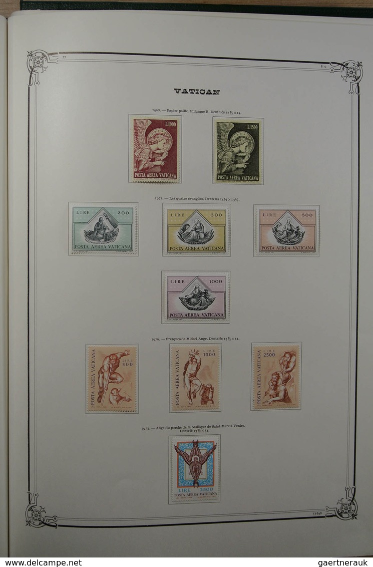 28465 Vatikan: 1852-1976. Very well filled, mint hinged and used collection Vatican 1852-1976 in large Yve