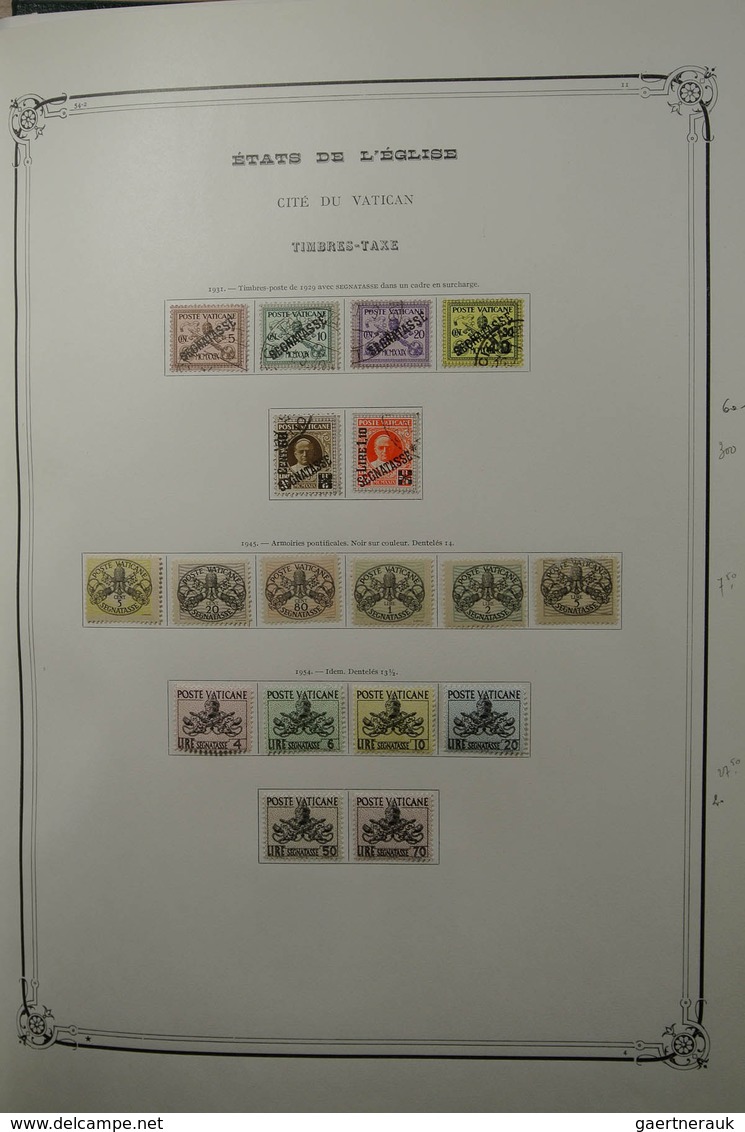 28465 Vatikan: 1852-1976. Very well filled, mint hinged and used collection Vatican 1852-1976 in large Yve