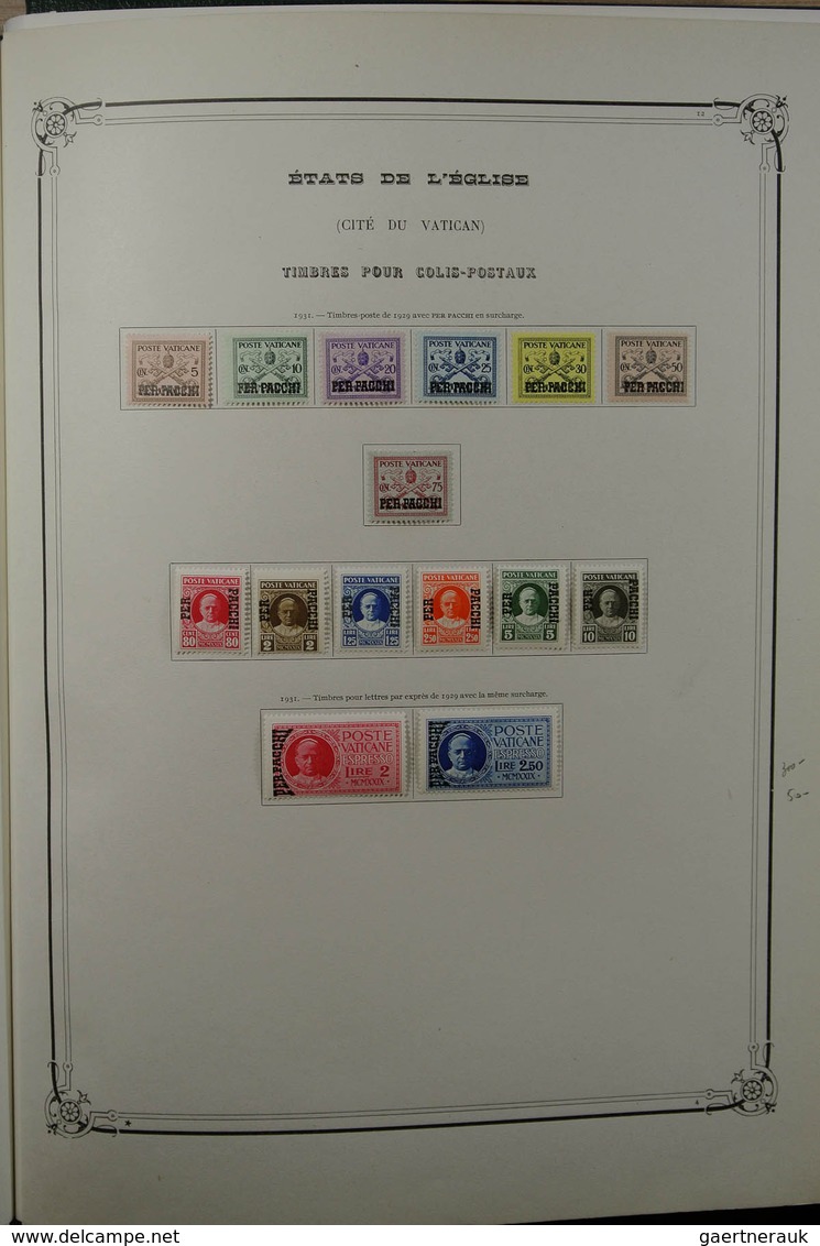 28465 Vatikan: 1852-1976. Very well filled, mint hinged and used collection Vatican 1852-1976 in large Yve