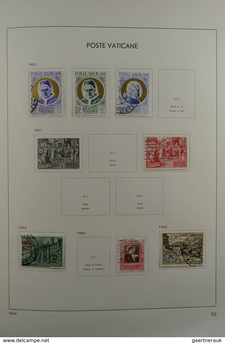 28470 Vatikan: 1929-1984. Nicely Filled, Mostly MNH And Mint Hinged Collection Vatican 1929-1984 In Davo A - Lettres & Documents