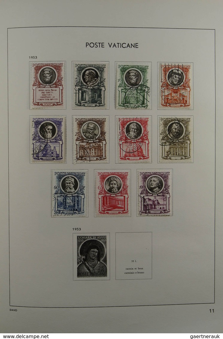 28470 Vatikan: 1929-1984. Nicely Filled, Mostly MNH And Mint Hinged Collection Vatican 1929-1984 In Davo A - Lettres & Documents