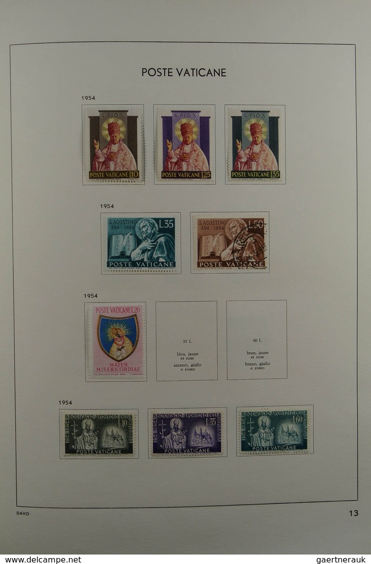 28470 Vatikan: 1929-1984. Nicely filled, mostly MNH and mint hinged collection Vatican 1929-1984 in Davo a