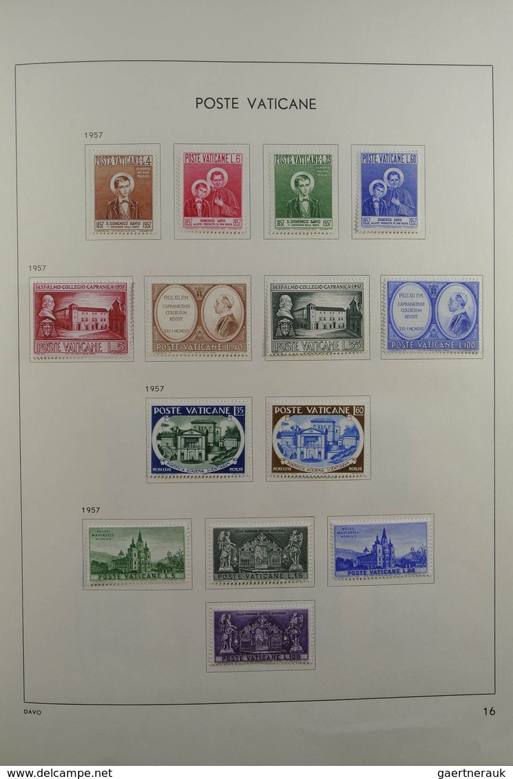 28470 Vatikan: 1929-1984. Nicely filled, mostly MNH and mint hinged collection Vatican 1929-1984 in Davo a