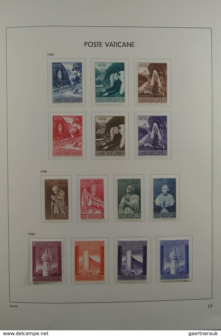 28470 Vatikan: 1929-1984. Nicely filled, mostly MNH and mint hinged collection Vatican 1929-1984 in Davo a