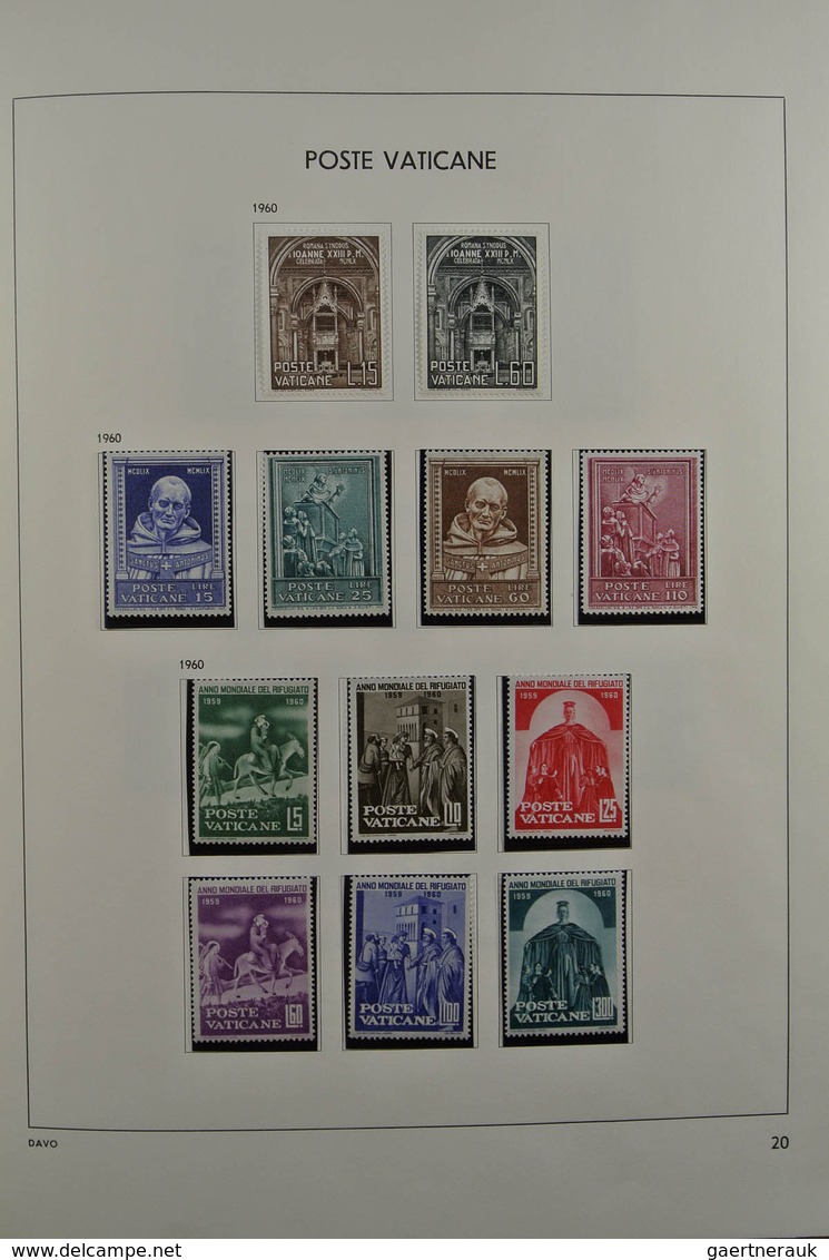 28470 Vatikan: 1929-1984. Nicely filled, mostly MNH and mint hinged collection Vatican 1929-1984 in Davo a