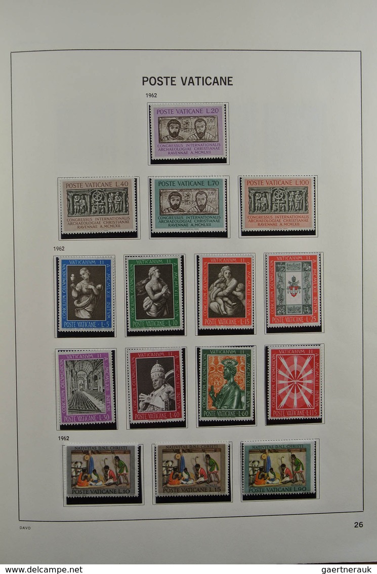 28470 Vatikan: 1929-1984. Nicely filled, mostly MNH and mint hinged collection Vatican 1929-1984 in Davo a