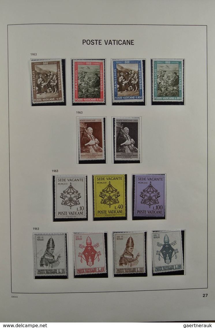 28470 Vatikan: 1929-1984. Nicely filled, mostly MNH and mint hinged collection Vatican 1929-1984 in Davo a