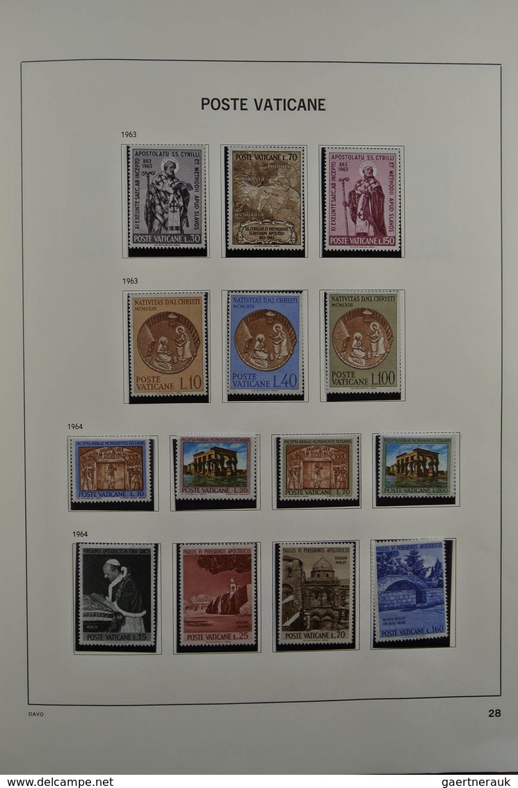 28470 Vatikan: 1929-1984. Nicely filled, mostly MNH and mint hinged collection Vatican 1929-1984 in Davo a