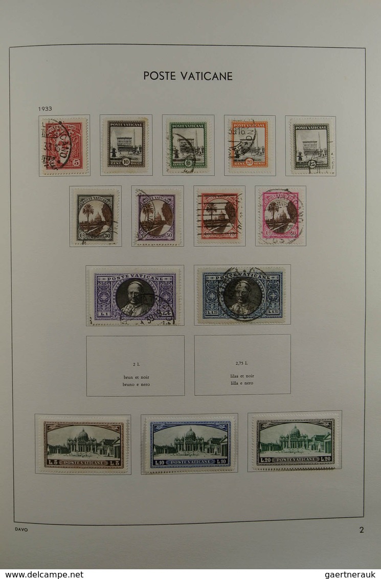 28470 Vatikan: 1929-1984. Nicely filled, mostly MNH and mint hinged collection Vatican 1929-1984 in Davo a