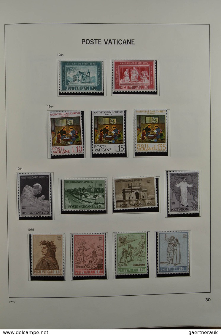 28470 Vatikan: 1929-1984. Nicely filled, mostly MNH and mint hinged collection Vatican 1929-1984 in Davo a
