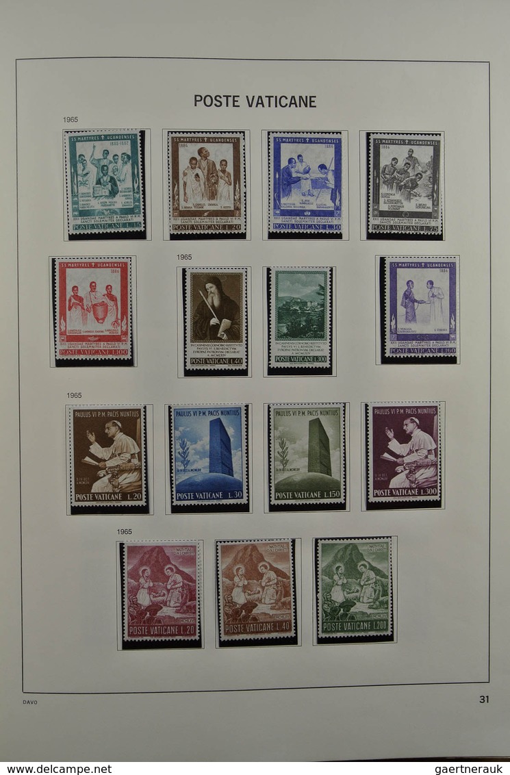 28470 Vatikan: 1929-1984. Nicely filled, mostly MNH and mint hinged collection Vatican 1929-1984 in Davo a