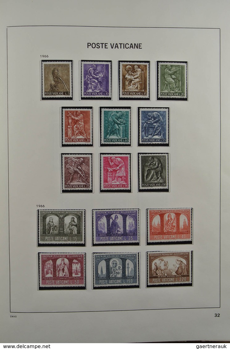 28470 Vatikan: 1929-1984. Nicely filled, mostly MNH and mint hinged collection Vatican 1929-1984 in Davo a