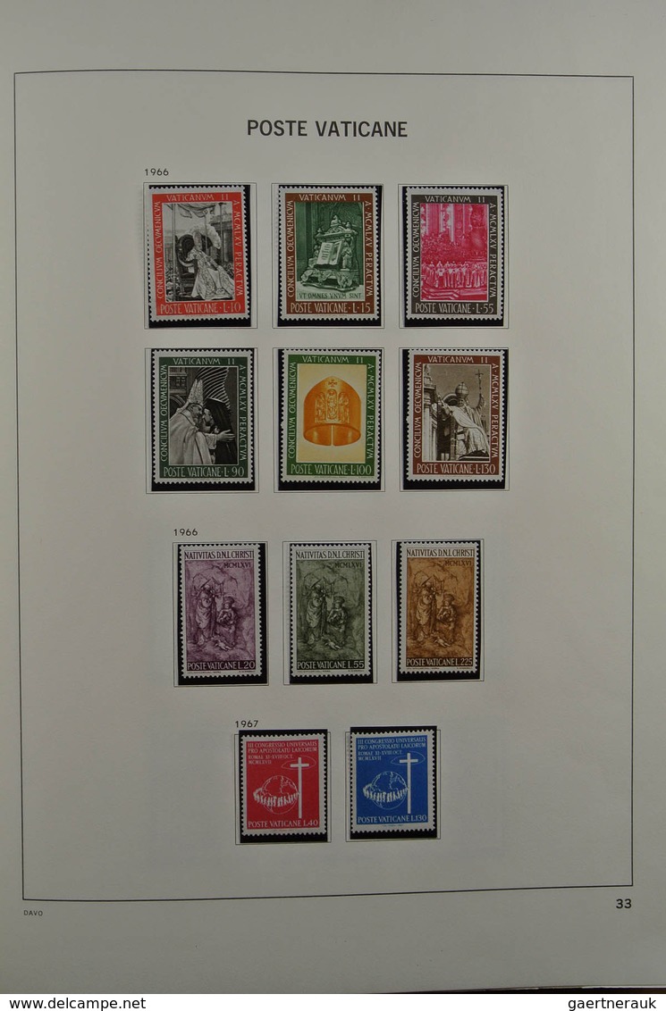 28470 Vatikan: 1929-1984. Nicely filled, mostly MNH and mint hinged collection Vatican 1929-1984 in Davo a