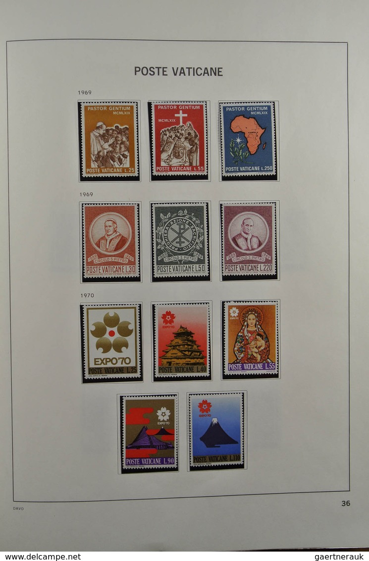 28470 Vatikan: 1929-1984. Nicely filled, mostly MNH and mint hinged collection Vatican 1929-1984 in Davo a