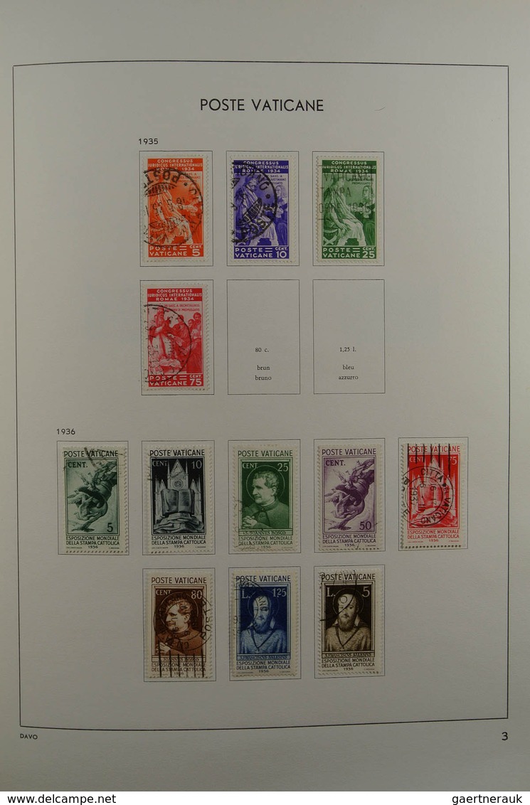 28470 Vatikan: 1929-1984. Nicely filled, mostly MNH and mint hinged collection Vatican 1929-1984 in Davo a