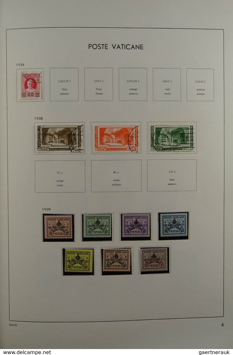 28470 Vatikan: 1929-1984. Nicely filled, mostly MNH and mint hinged collection Vatican 1929-1984 in Davo a