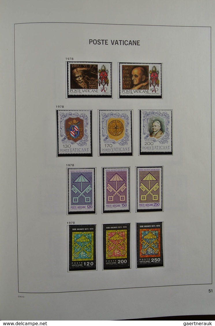 28470 Vatikan: 1929-1984. Nicely filled, mostly MNH and mint hinged collection Vatican 1929-1984 in Davo a