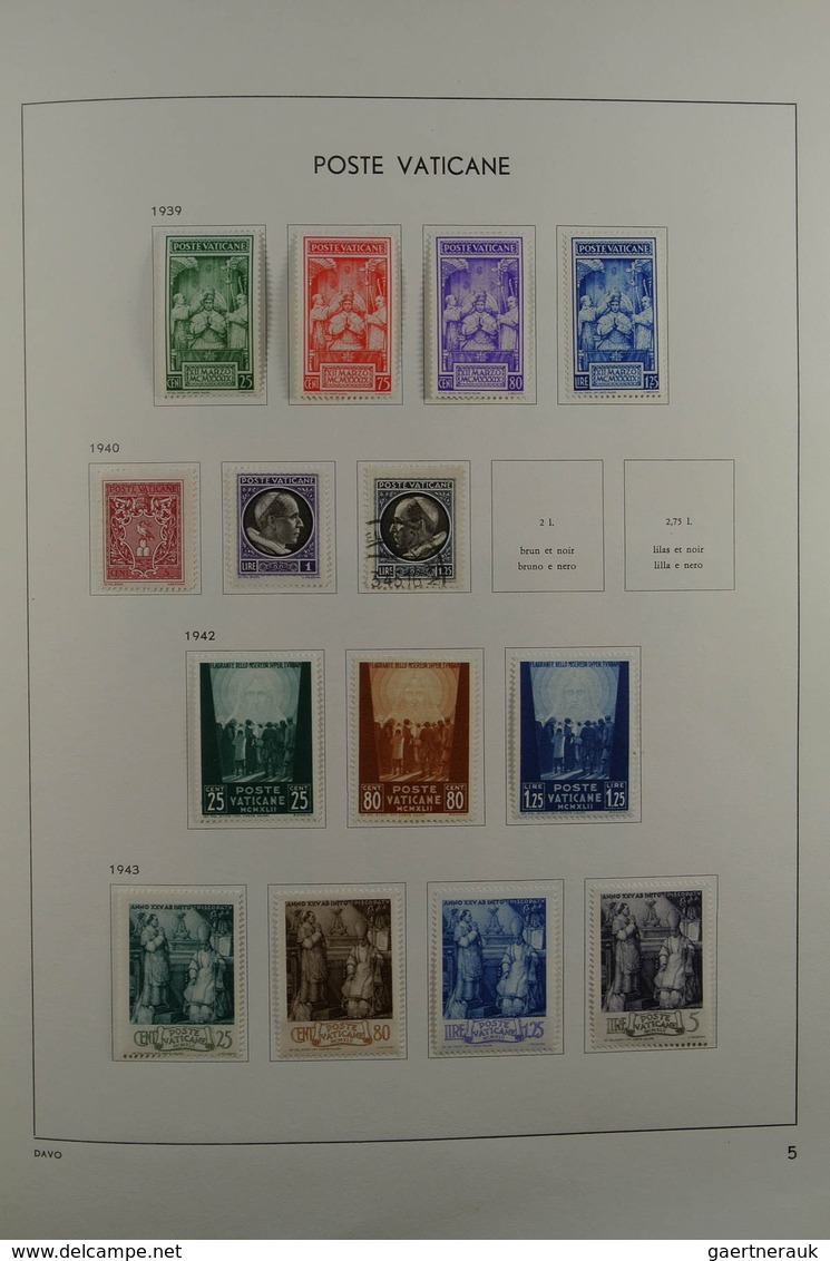 28470 Vatikan: 1929-1984. Nicely filled, mostly MNH and mint hinged collection Vatican 1929-1984 in Davo a