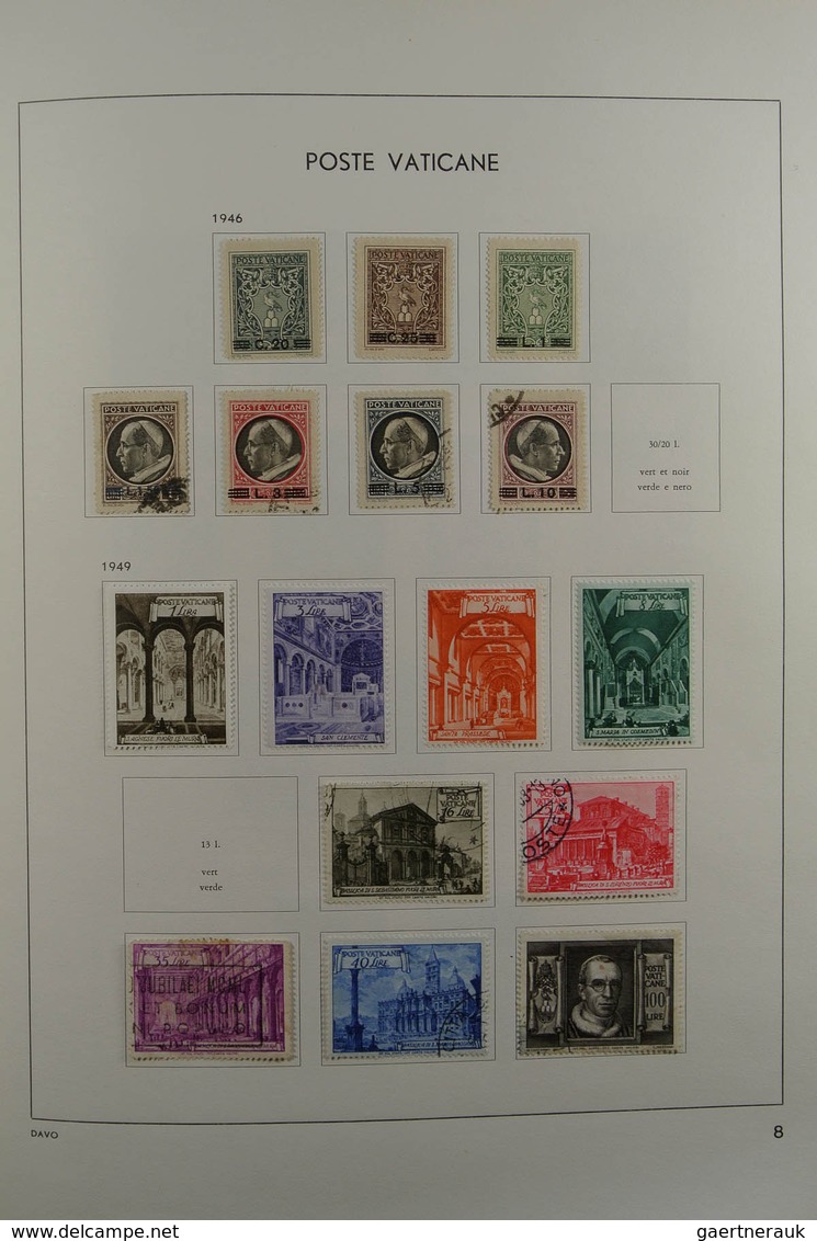 28470 Vatikan: 1929-1984. Nicely filled, mostly MNH and mint hinged collection Vatican 1929-1984 in Davo a