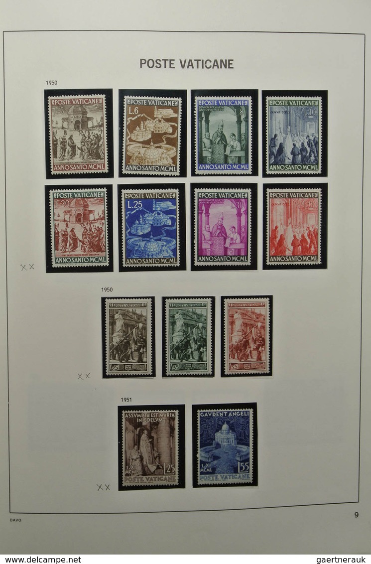 28471 Vatikan: 1929-1983. Nicely Filled, Mostly MNH And Mint Hinged Collection Vatican 1929-1983 In Davo A - Lettres & Documents