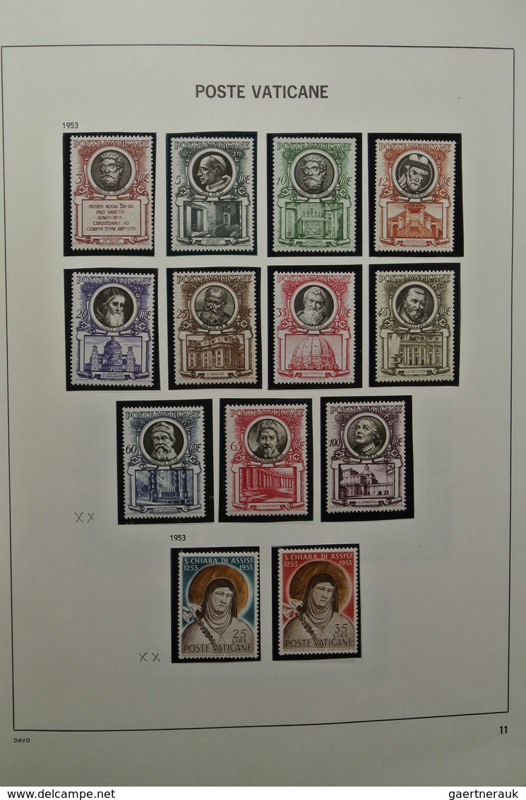 28471 Vatikan: 1929-1983. Nicely Filled, Mostly MNH And Mint Hinged Collection Vatican 1929-1983 In Davo A - Lettres & Documents