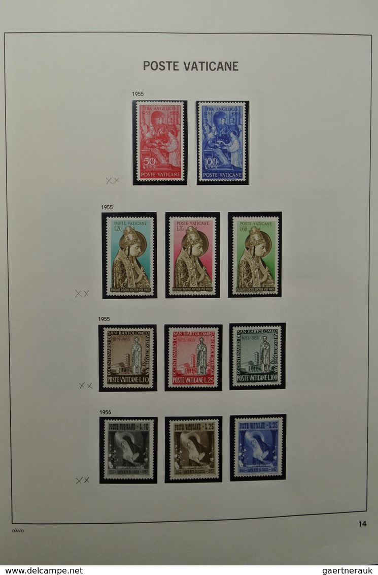 28471 Vatikan: 1929-1983. Nicely filled, mostly MNH and mint hinged collection Vatican 1929-1983 in Davo a