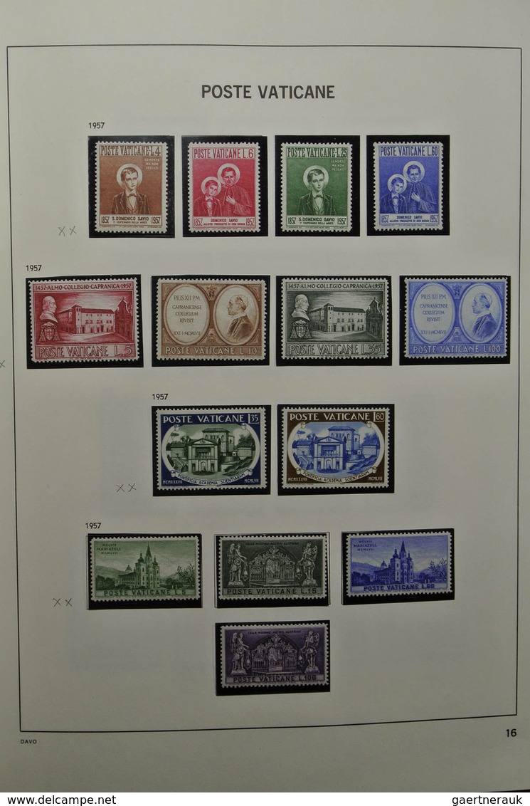 28471 Vatikan: 1929-1983. Nicely filled, mostly MNH and mint hinged collection Vatican 1929-1983 in Davo a