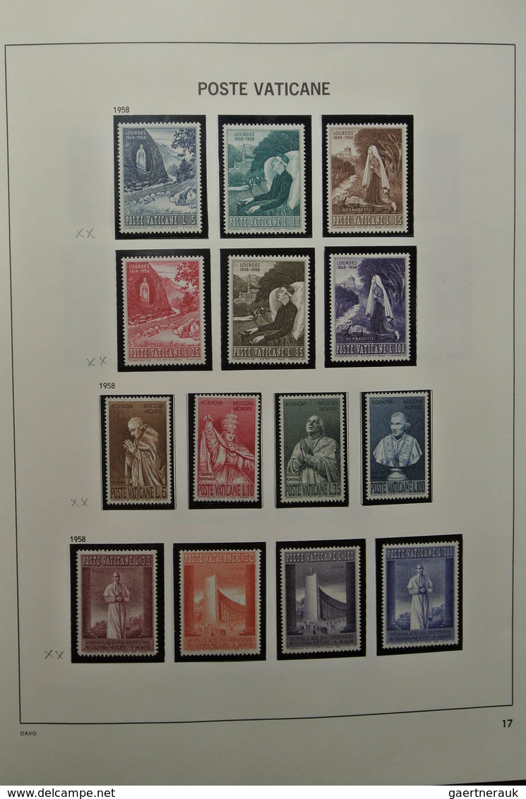 28471 Vatikan: 1929-1983. Nicely filled, mostly MNH and mint hinged collection Vatican 1929-1983 in Davo a