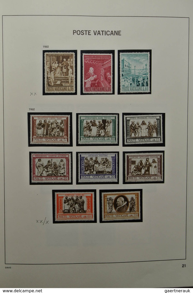 28471 Vatikan: 1929-1983. Nicely filled, mostly MNH and mint hinged collection Vatican 1929-1983 in Davo a