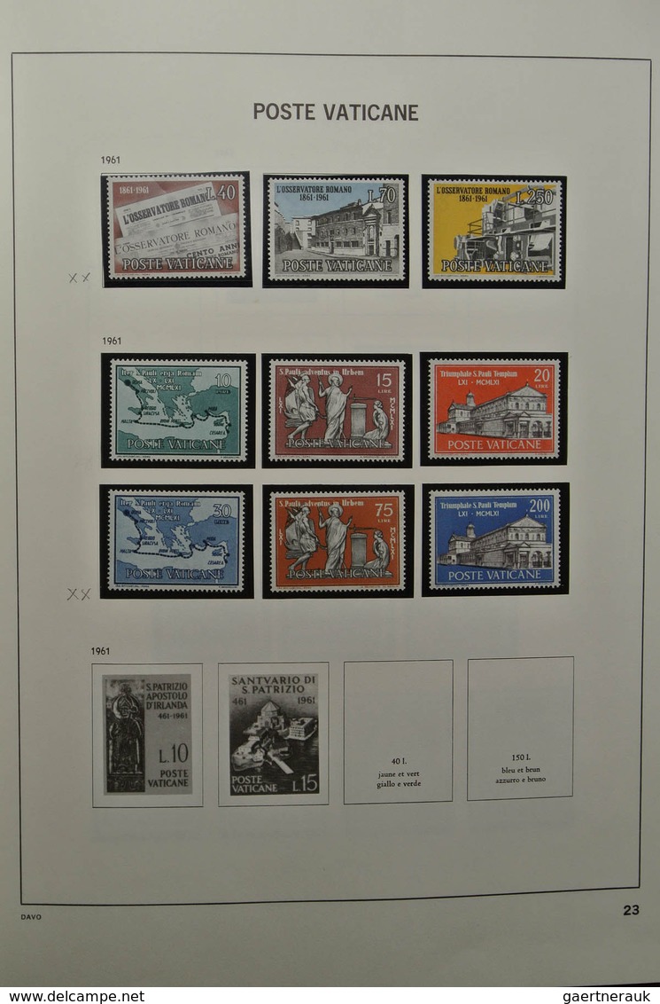 28471 Vatikan: 1929-1983. Nicely filled, mostly MNH and mint hinged collection Vatican 1929-1983 in Davo a