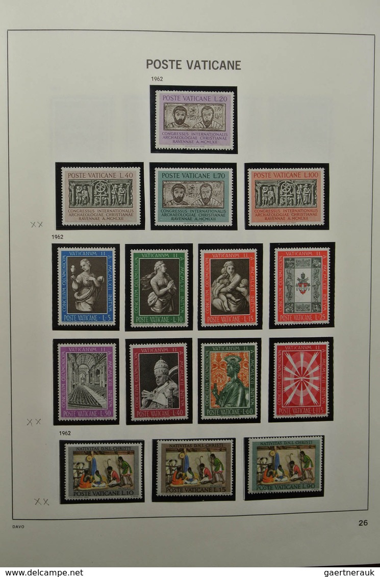 28471 Vatikan: 1929-1983. Nicely filled, mostly MNH and mint hinged collection Vatican 1929-1983 in Davo a