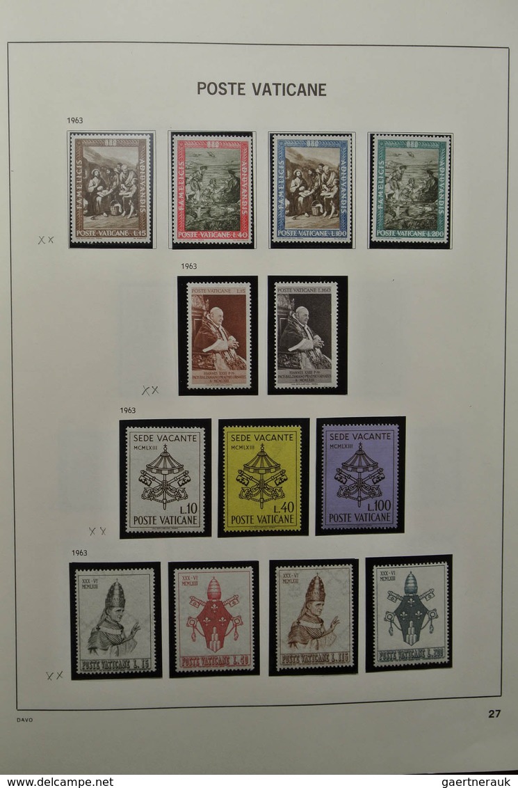 28471 Vatikan: 1929-1983. Nicely filled, mostly MNH and mint hinged collection Vatican 1929-1983 in Davo a