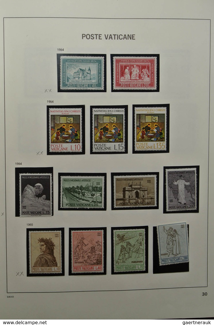 28471 Vatikan: 1929-1983. Nicely filled, mostly MNH and mint hinged collection Vatican 1929-1983 in Davo a