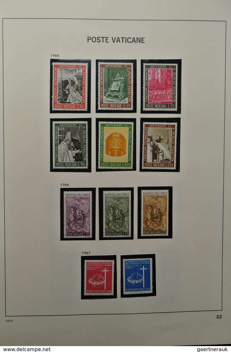 28471 Vatikan: 1929-1983. Nicely filled, mostly MNH and mint hinged collection Vatican 1929-1983 in Davo a