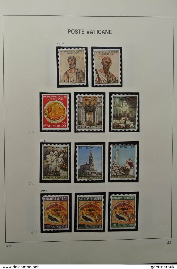 28471 Vatikan: 1929-1983. Nicely filled, mostly MNH and mint hinged collection Vatican 1929-1983 in Davo a