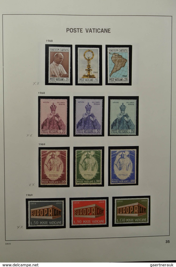 28471 Vatikan: 1929-1983. Nicely filled, mostly MNH and mint hinged collection Vatican 1929-1983 in Davo a