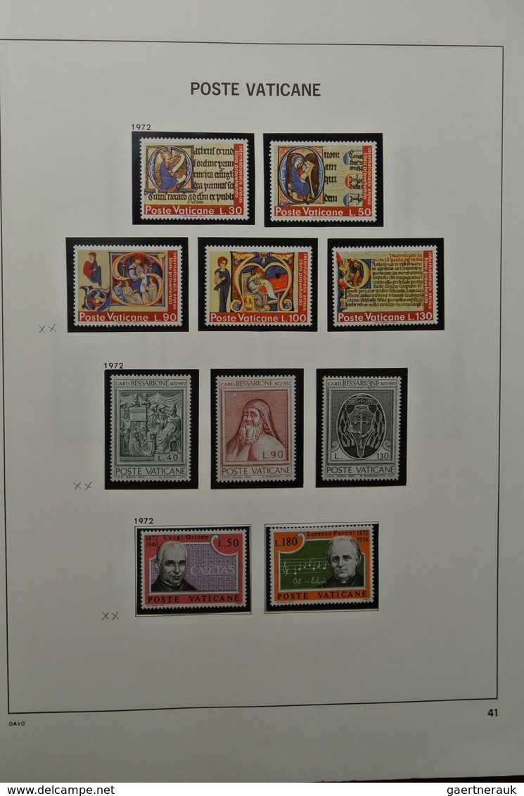 28471 Vatikan: 1929-1983. Nicely filled, mostly MNH and mint hinged collection Vatican 1929-1983 in Davo a