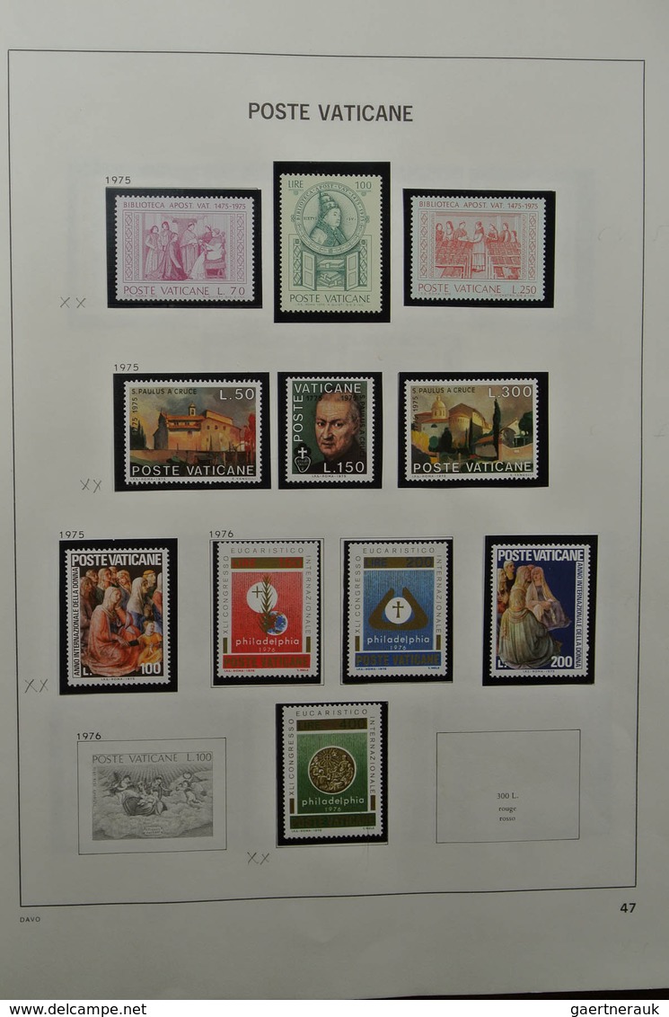 28471 Vatikan: 1929-1983. Nicely filled, mostly MNH and mint hinged collection Vatican 1929-1983 in Davo a