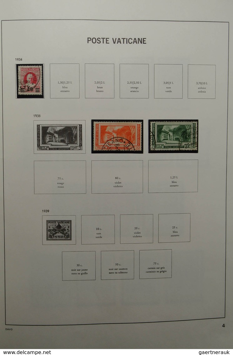 28471 Vatikan: 1929-1983. Nicely filled, mostly MNH and mint hinged collection Vatican 1929-1983 in Davo a