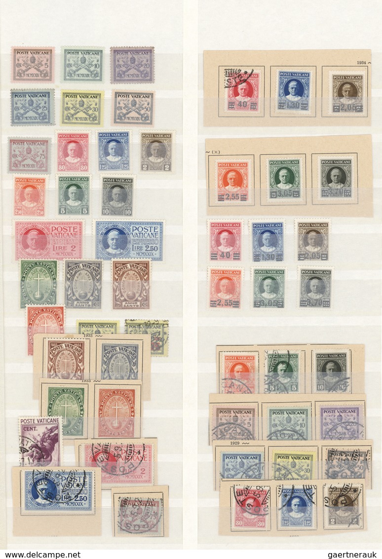 28478 Vatikan: 1929/1936, Mint And Used Assortment Incl. Two Sets Each Of 1933 Holy Year And 1934 Provisio - Briefe U. Dokumente