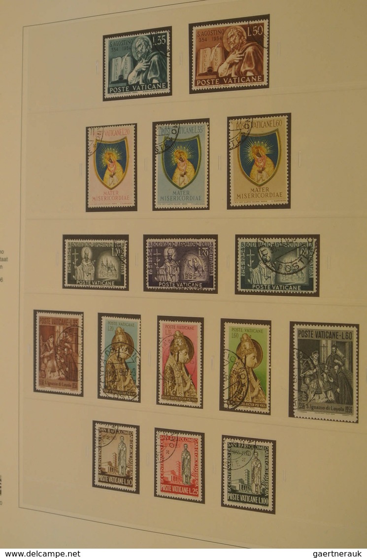 28482 Vatikan: 1929/2005: Almost Complete, Totally Used Collection Vatican 1929-2005 In 3 Luxe Safe Albums - Lettres & Documents