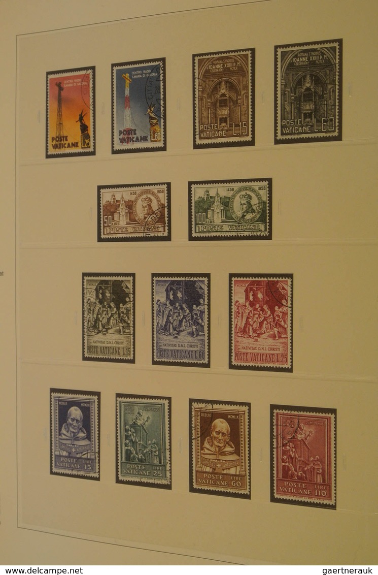 28482 Vatikan: 1929/2005: Almost complete, totally used collection Vatican 1929-2005 in 3 luxe Safe albums