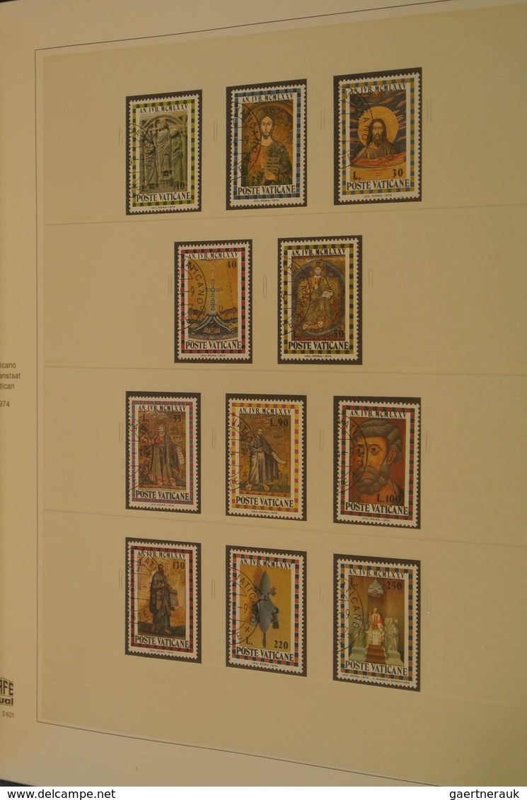 28482 Vatikan: 1929/2005: Almost complete, totally used collection Vatican 1929-2005 in 3 luxe Safe albums