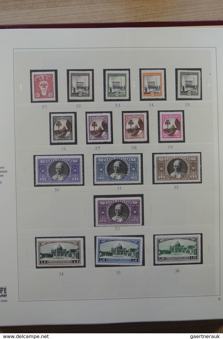 28483 Vatikan: 1929-2003. Almost complete, mostly MNH (older part some mint hinged and regummed) collectio