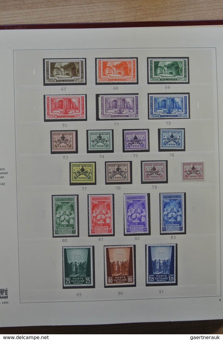 28483 Vatikan: 1929-2003. Almost complete, mostly MNH (older part some mint hinged and regummed) collectio